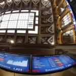 Paneles de la Bolsa de Madrid