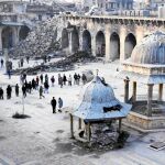 La Gran Mezquita de Alepo, en la ciudad vieja, se convirtió en frente de batalla de la cruenta guerra siria