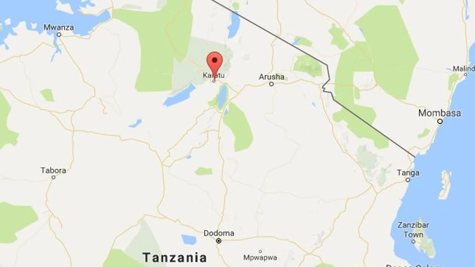El accidente ocurrió esta mañana cerca de la localidad de Karatu, a unos 150 kilómetros de Arusha