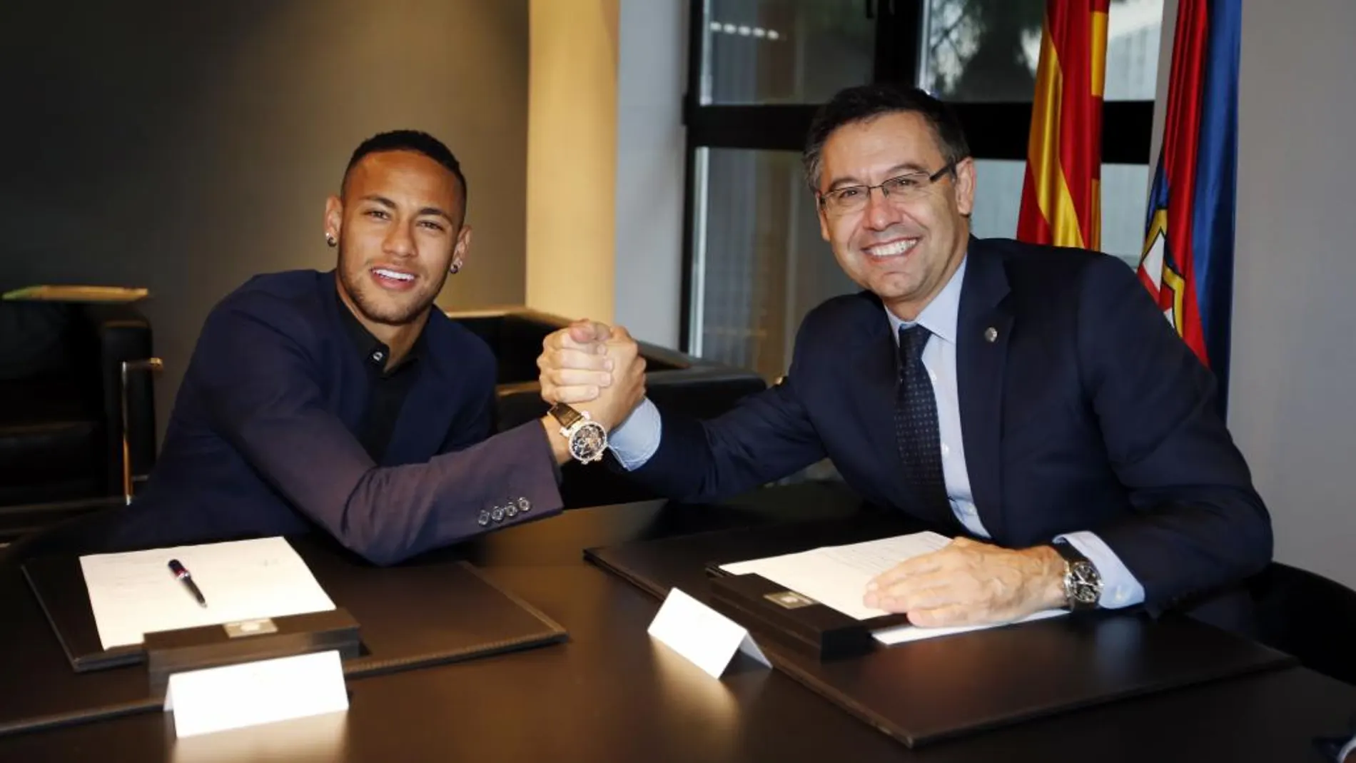 Bartomeu y Neymar, en una imagen de archivo