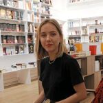 Stephanie Danler, ayer, en la librería Malpaso de Barcelona