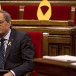 Quim Torra en el Parlamento catalán