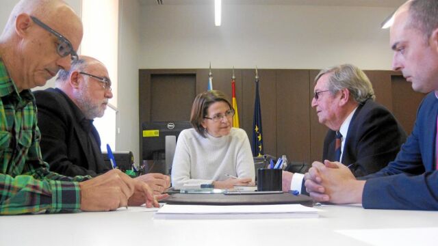 Cebrián se reunió con los dirigentes del Sindicato Central de Regantes del Acueducto Tajo-Segura