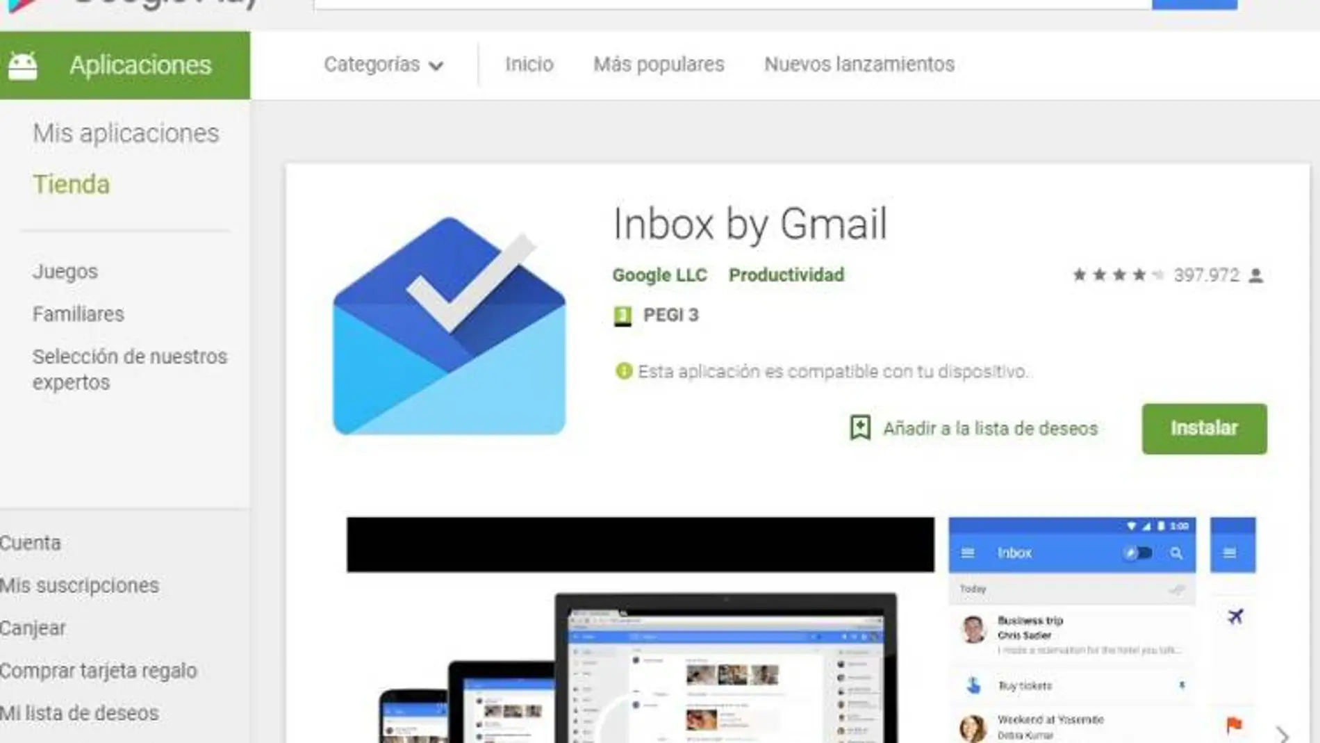 Inbox by Gmail echará el cierre en 15 días