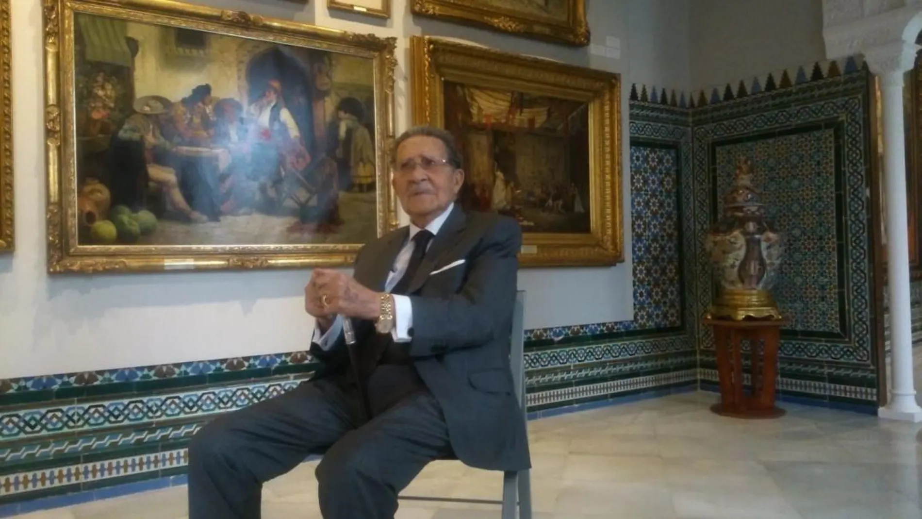 Mariano Bellver, en la presentación del museo con su legado