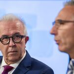El consejero de Empleo y el portavoz del Gobierno, ayer
