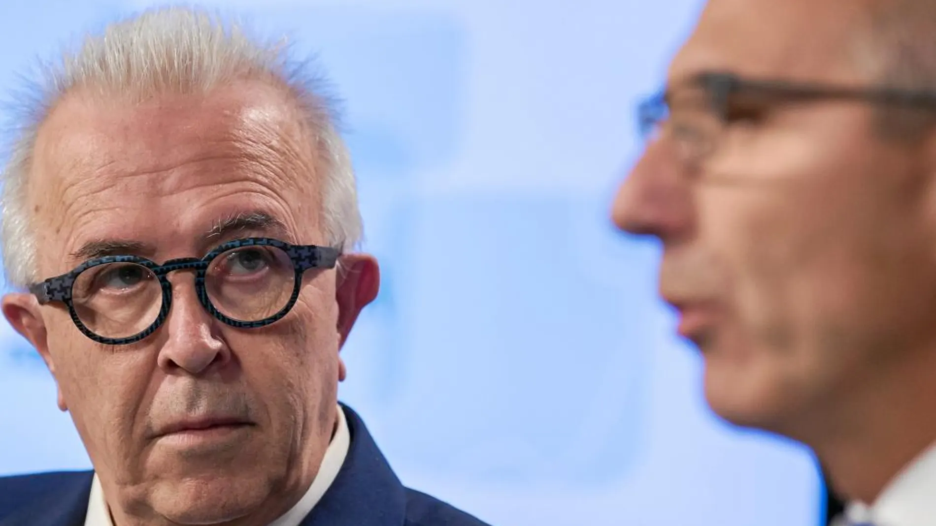 El consejero de Empleo y el portavoz del Gobierno, ayer