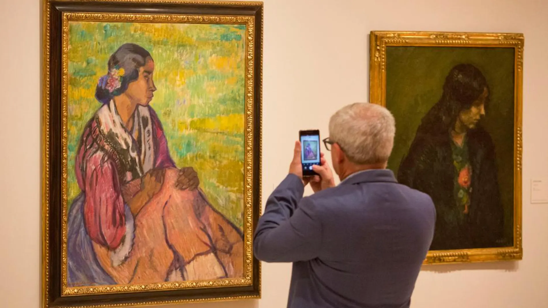 Algunas de las obras que integran “La furia del color” / Foto: La Razón