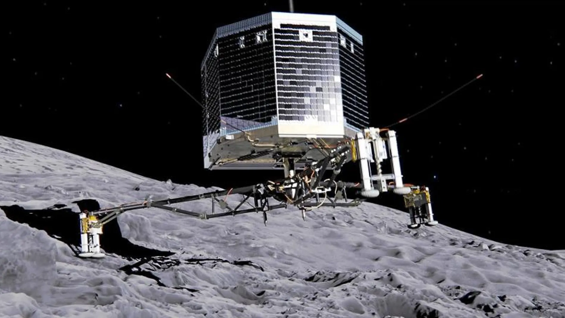La sonda Philae es el único artilugio humano en el seno de un cometa