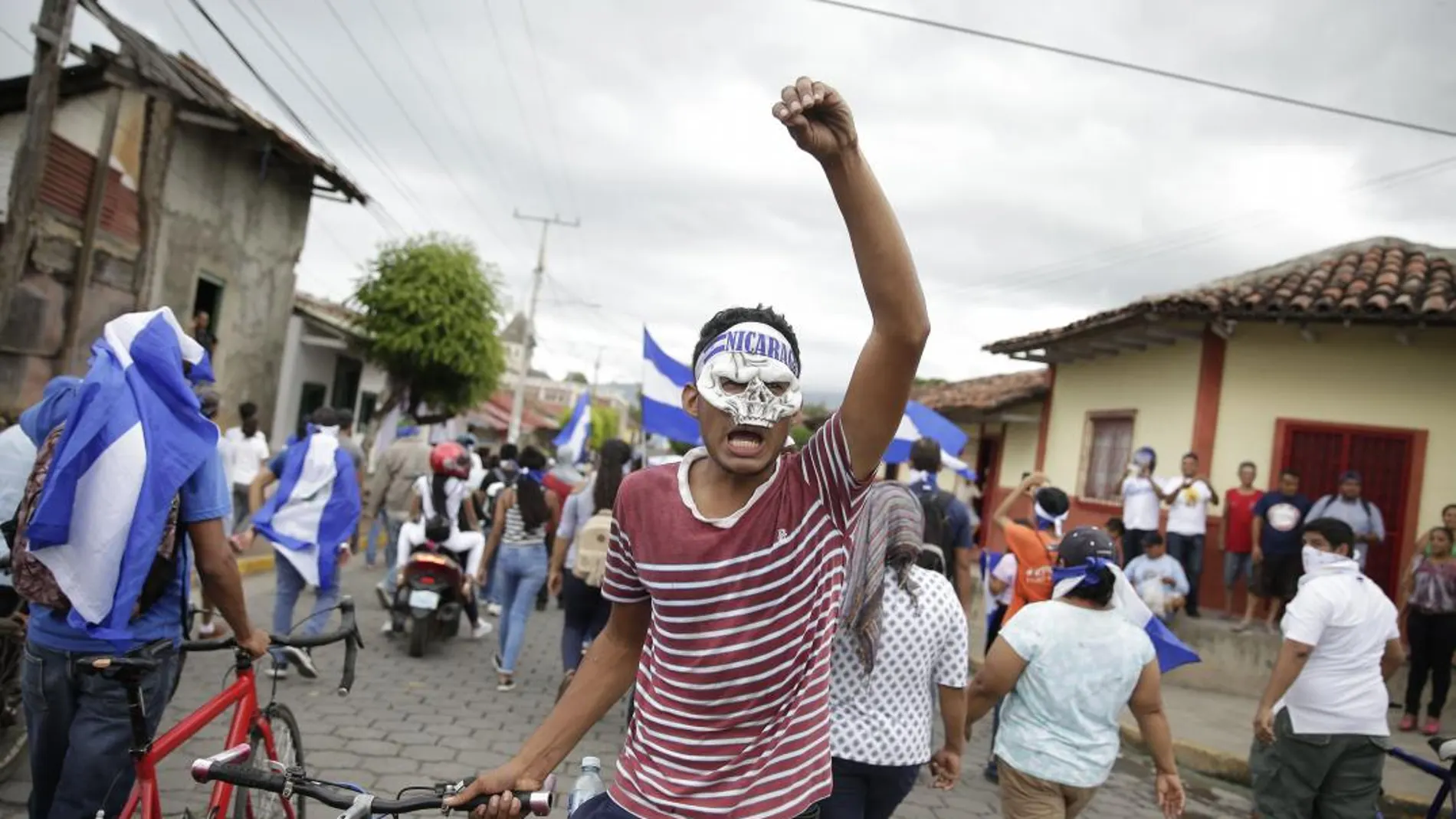 Manifestación contra el Gobierno de Daniel Ortega/Foto: Efe