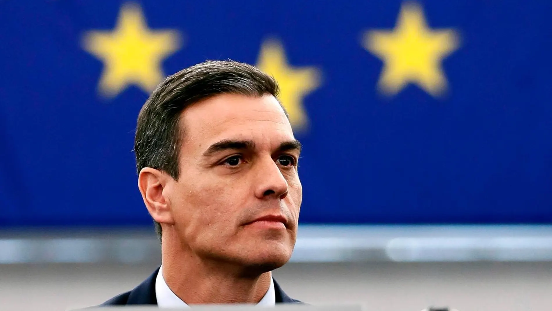 El presidente del Gobierno, Pedro Sánchez, intervino ayer en el Parlamento Europeo un día después de la votación sobre el Brexit