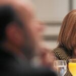 La tensión entre Rubalcaba y Chacón es patente