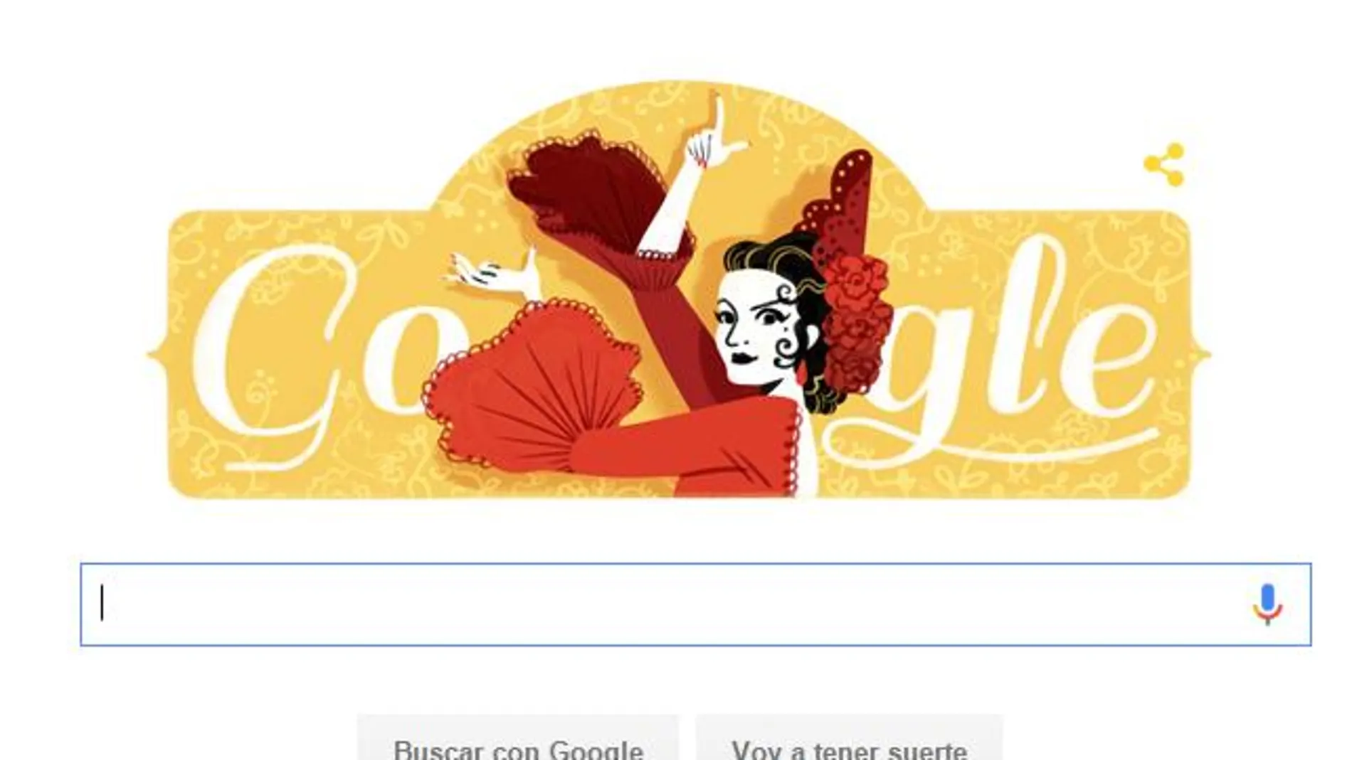 Google rinde homenaje a Lola Flores