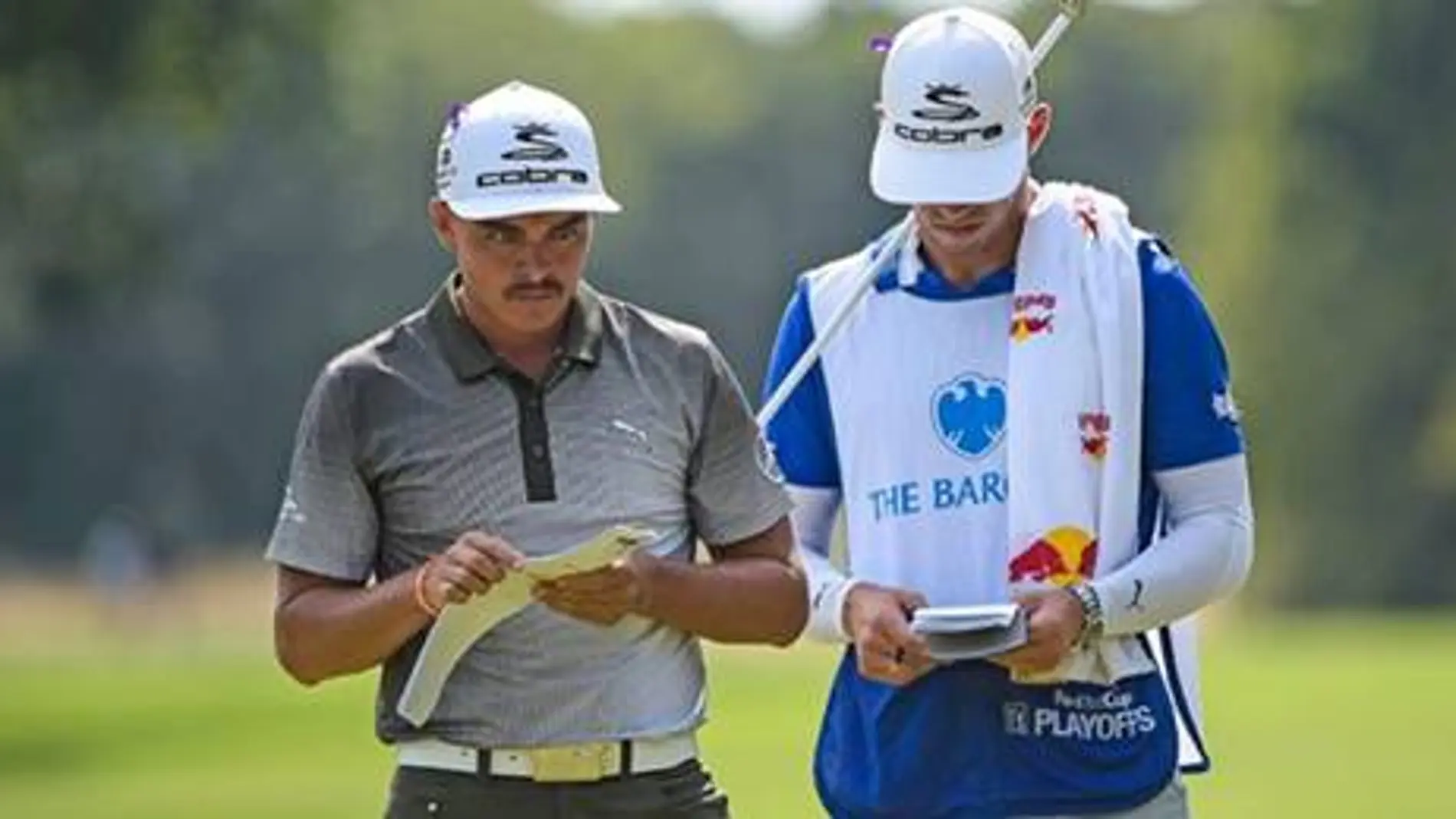 Rickie Fowler lectura greenes