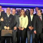 La presidenta andaluza, junto a cargos del PSOE, en la IX Asamblea de la Federación Andaluza de Municipios y Provincias