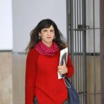 La líder de Podemos Andalucía, Teresa Rodríguez, en el Parlamento autonómico