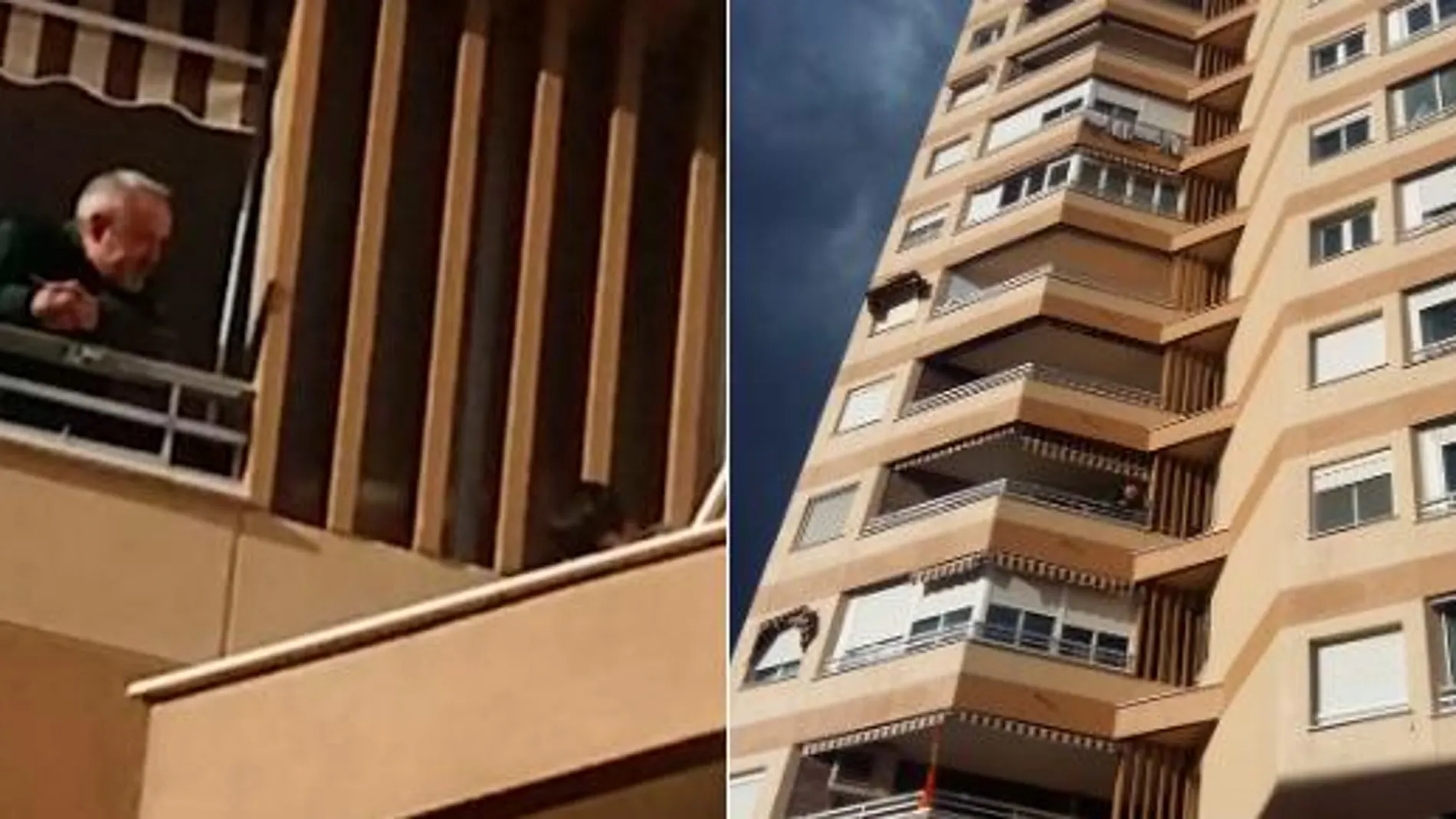 El agente de la Guardia Civil trata de convencer a un niño de 12 años para que deje la cornisa del edificio y vuelva a entrar en casa
