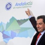El candidato del PP-A a la Presidencia de la Junta de Andalucía, Juanma Moreno / Foto: Manuel Olmedo