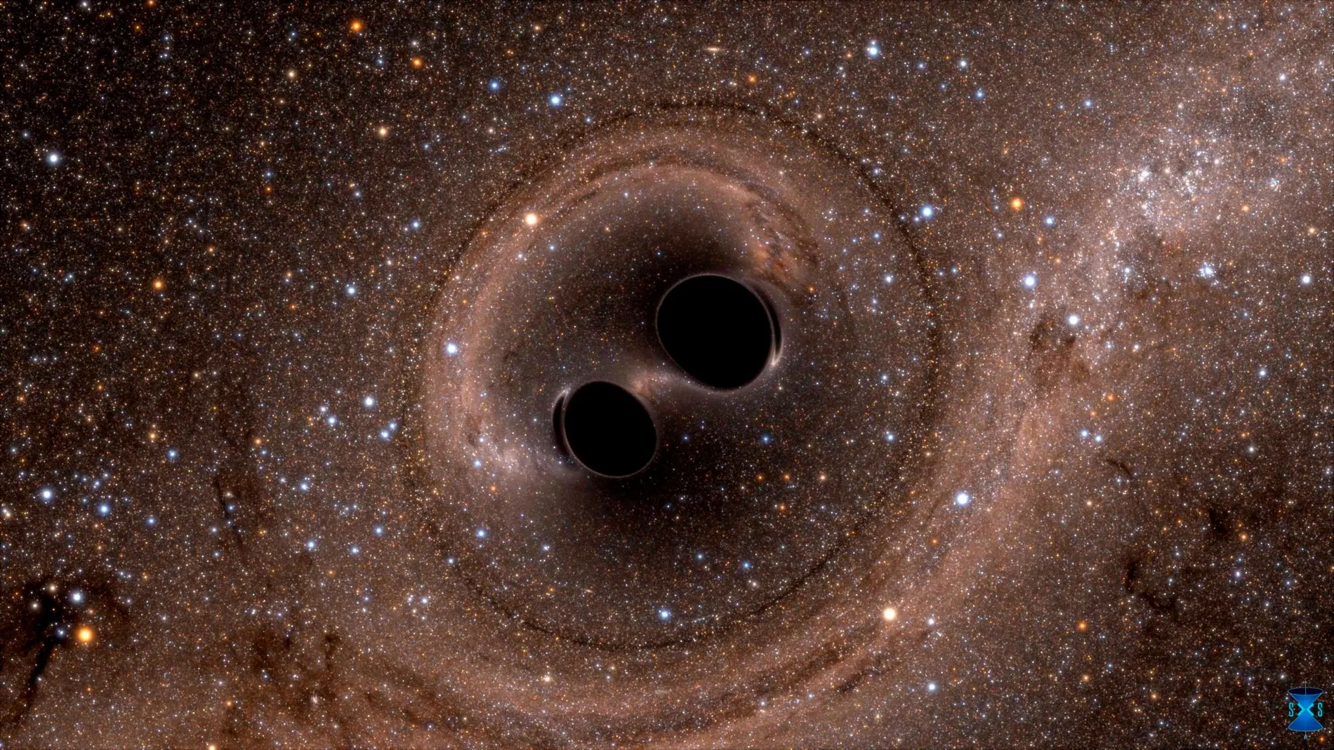 La fusión del sistema binario de agujeros negros fue detectada el 29 de julio de 2017 a más de 9.000 millones de años luz y dio como resultado el agujero negro más grande conocido / Efe