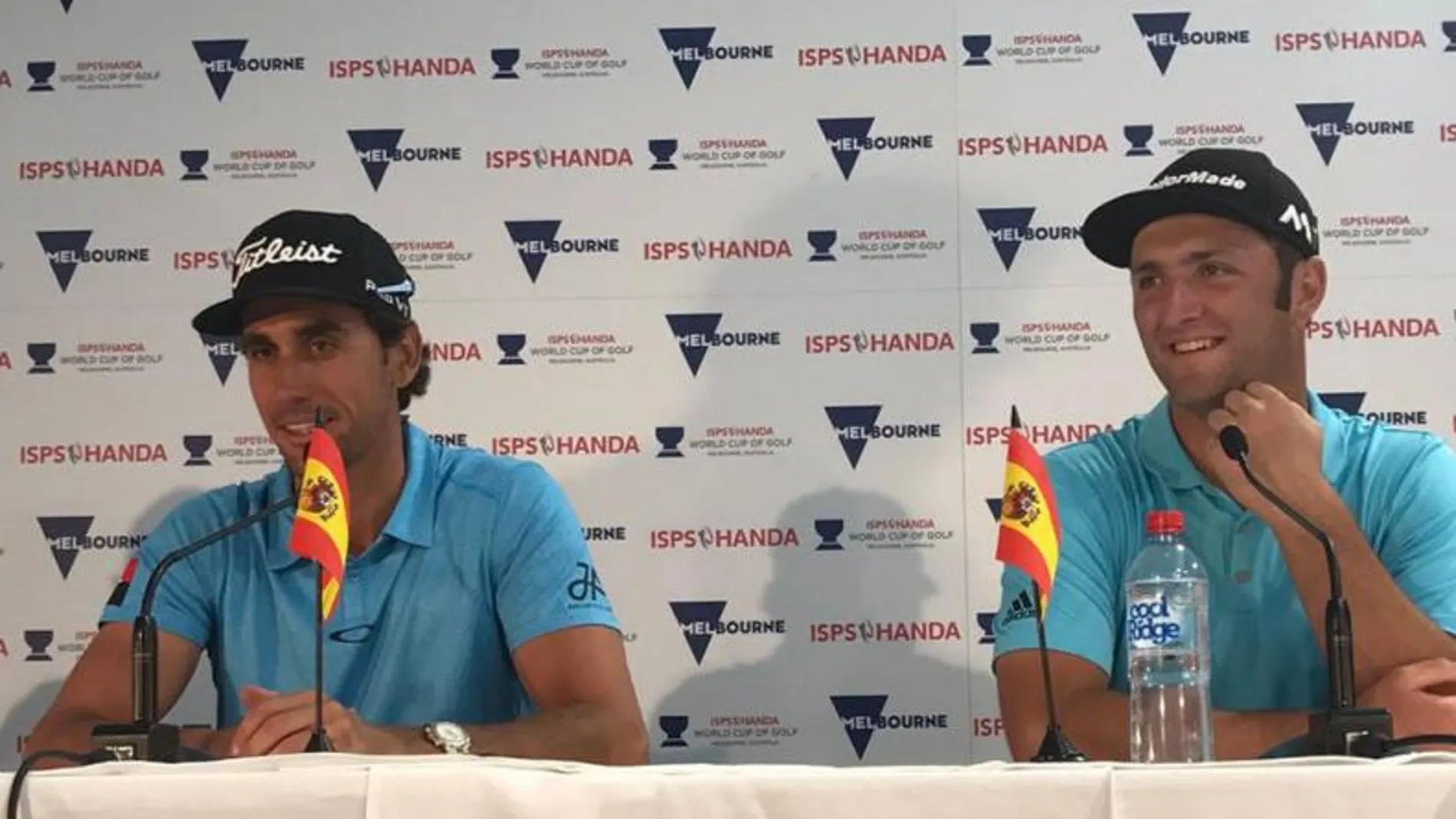 Rafa Cabreara y Jon Rahm Copa del Mundo liderato dia 1
