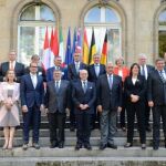 Imagen de los ministros de Interior y Transportes reunidos hoy en Bruselas