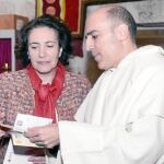 María Josefa García Cirac charla con el promotor del Jubileo en Hispania, Xavier Gómez