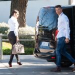 Cristiano Ronaldo y Georgina Rodríguez regresan a Madrid y aprovechan para comer / Foto: José Oliva/ Ep