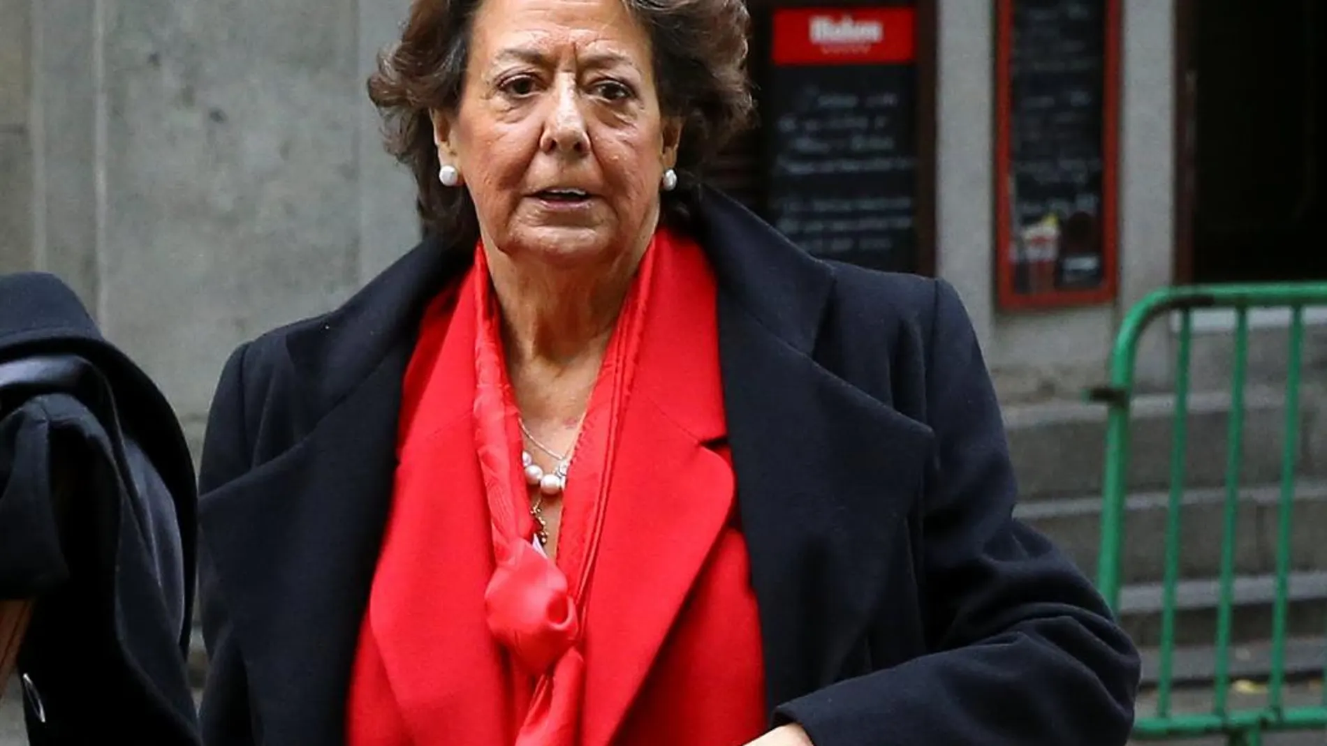 Rita Barberá, ayer, a su llegada al Tribunal Supremo