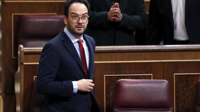 El portavoz parlamentario del PSOE, Antonio Hernando.