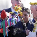 El Papa, ayer, en Chiapas con la comunidad indígena