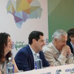 Moreno, ayer en la Junta Directiva del PP-A, en Almería