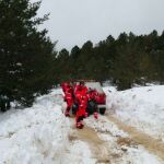 El equipo de rescate se dirige a la zona donde se han hallado los cuerpos