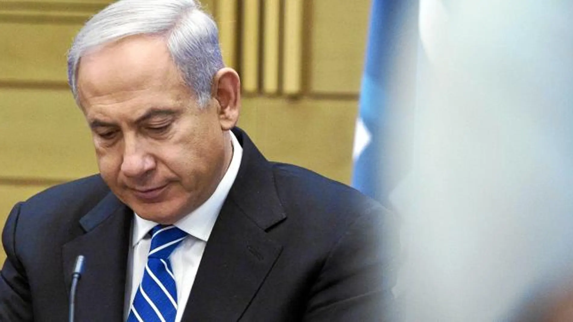 El primer ministro israelí, Benjamin Netanyahu, durante una reunión en el Parlamento
