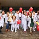 Lanzamiento de besos del Servicio de Pediatría del Hopsital del Bierzo