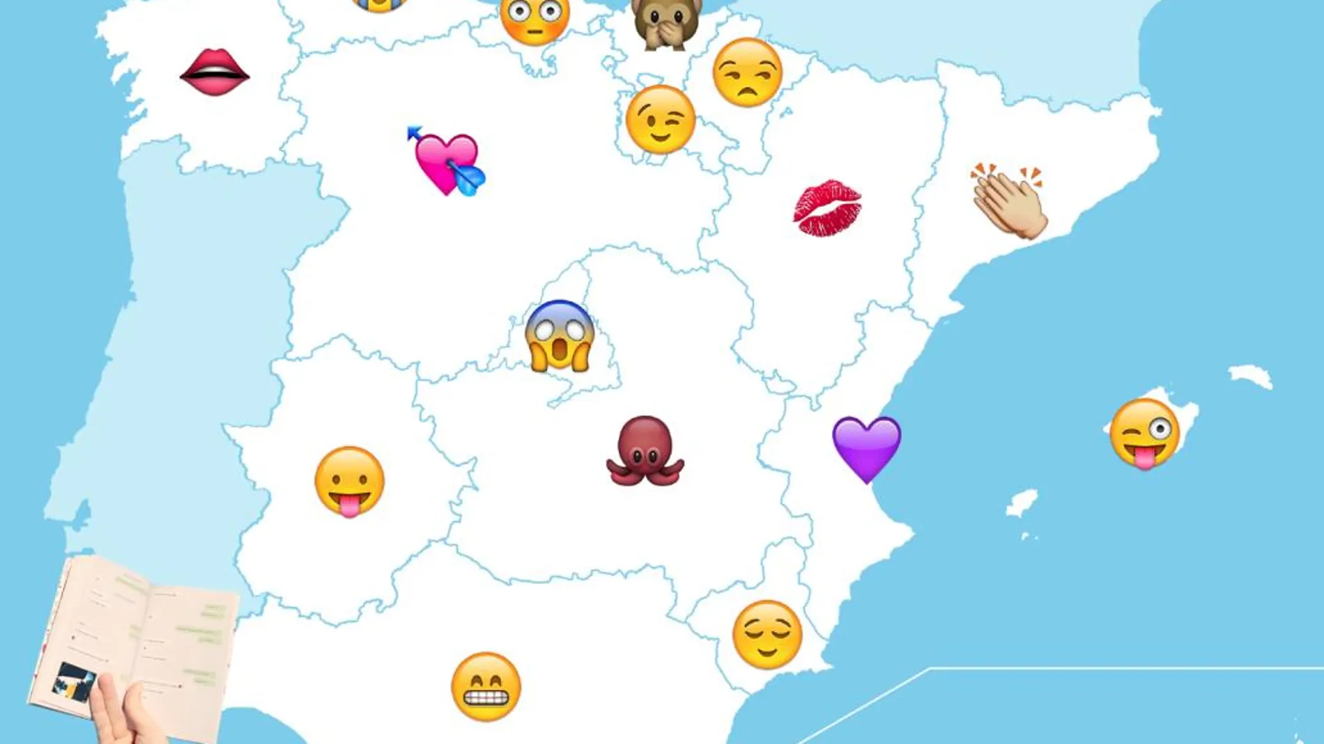 Dime donde vives y te diré el «emoji» que más usas