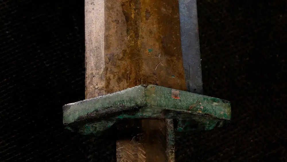 Detalle de la empuñadura de una de las espadas del Ejército de Terracota / Foto: Zhao Zhen