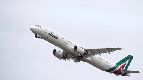 Avión de la compañía Alitalia