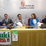 Milagros Marcos y Agustín Díaz de Mera en un encuentro reciente con la Fundación Anclaje