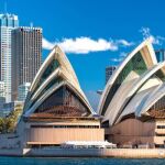Vista frontal del Sydney Opera House