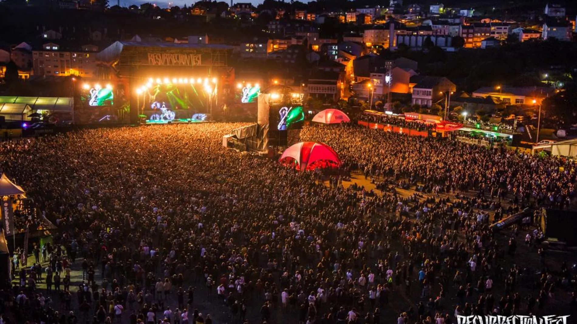 Imagen del concierto de Iron Maiden en el Resurrection Fest el pasado mes de julio.
