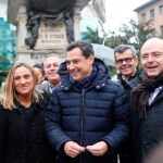 El presidente del PP andaluz, Juanma Moreno, estuvo ayer en Granada / Foto: La Razón