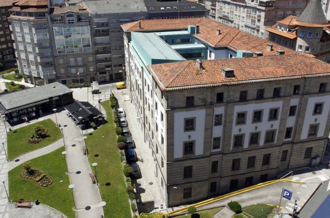 Imagen aérea de la Audiencia Provincial de Pontevedra