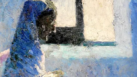 «Retrato de la abuela anna cosiendo», una pieza realizada por un joven Dalí en sus años de formación