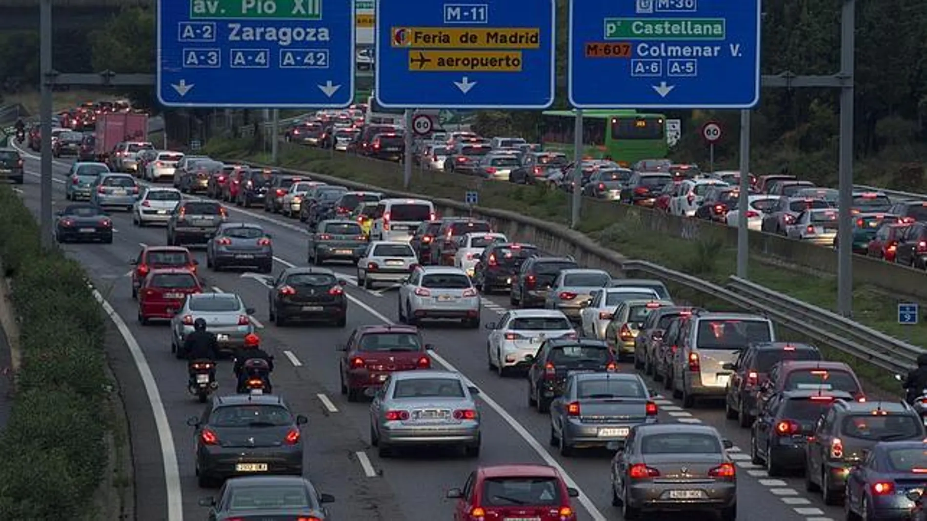 Madrid limitará hoy la velocidad por contaminación