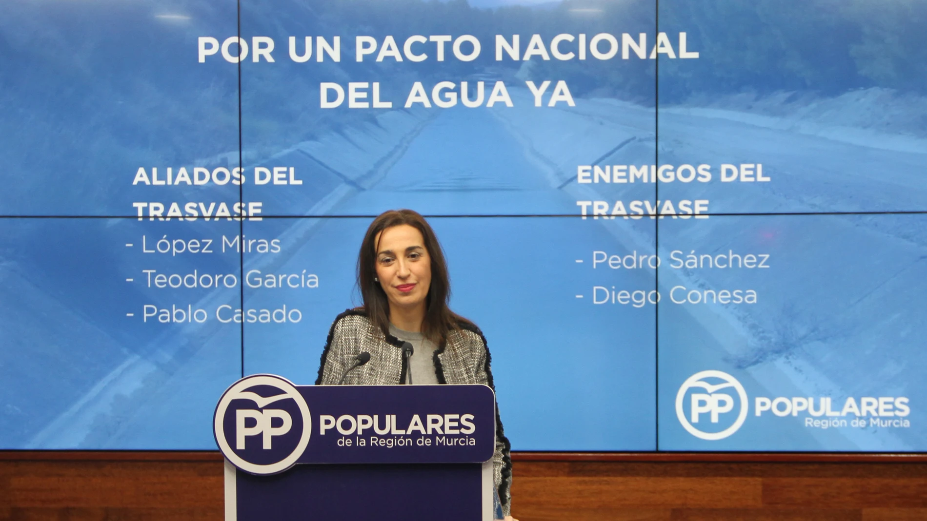 La portavoz del PP regional, Nuria Fuentes