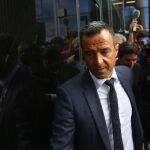 Jorge Mendes a su llegada hoy al Juzgado de Instrucción número 1 de Pozuelo de Alarcón (Madrid)