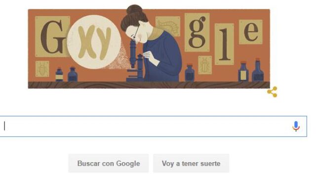 El doodle de Google dedicado a la genetista Nettie Stevens