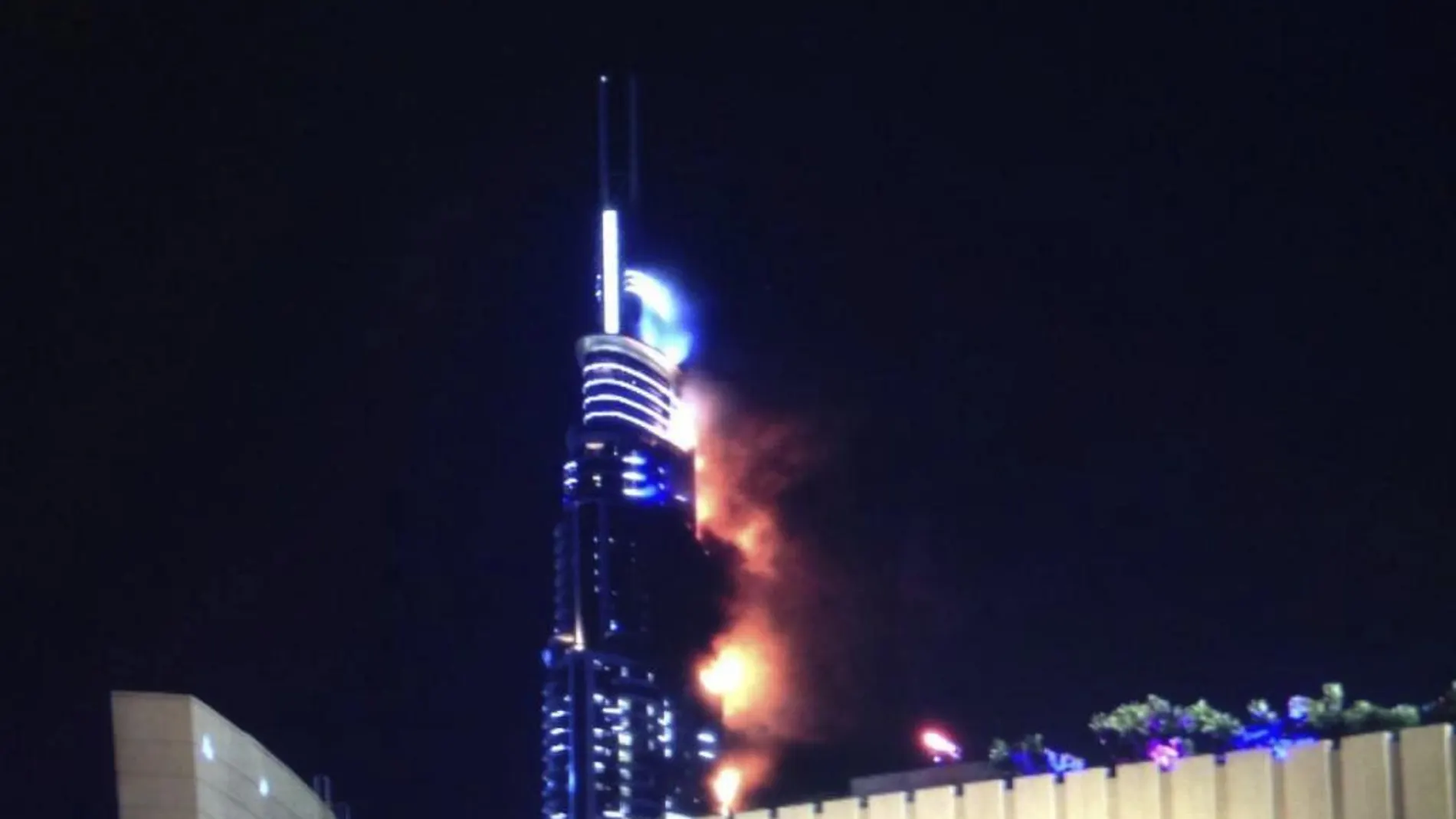 Un cortocircuito provocó el incendio en el hotel de Dubái en Nochevieja