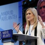 La presidenta de la Comunidad de Madrid, Cristina Cifuentes, durante su intervención en la segunda jornada del XVI Congreso del PP de Madrid.