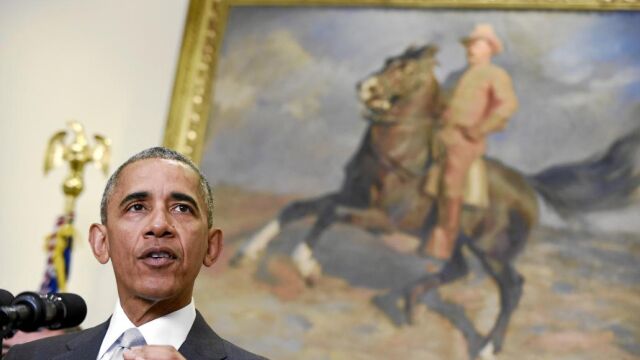 El presidente de Estados Unidos, Barack Obama, ayer en una rueda de prensa en la Casa Blanca